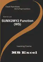 Free Download PDF Books, SUMX2MY2 Function _ How to use in Worksheet