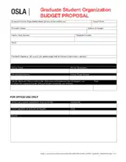 Free Download PDF Books, Student Budget Proposal Form Template