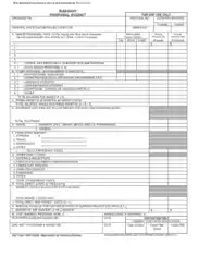 Summary Budget Proposal Template