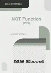 Free Download PDF Books, Excel NOT Function _ How To Use In WS