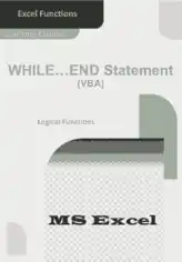 Free Download PDF Books, Excel WHILE WEND Statement _ How To Use In VBA