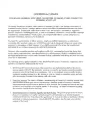 Board Member Executive Confidentiality Agreement Template