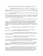 Free Download PDF Books, Confidential Disclosure Agreement Proposed Consulting Template