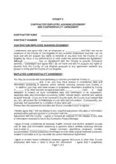Free Download PDF Books, Contractor Acknowledgement and Confidentiality Agreement Template