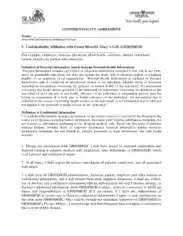 Free Download PDF Books, Example of Confidentiality Agreement Template