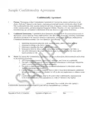 Generic Client Confidentiality Agreement Template