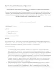 Mutual Celebrity Confidentiality Agreement Template