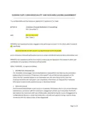 Free Download PDF Books, Sample Consultant Confidentiality Agreement Template