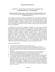 Sample University Confidentiality Agreement Template