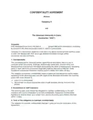 Free Download PDF Books, Standard Confidentiality Agreement Template