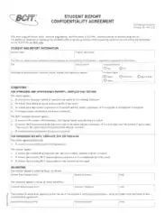 Student Report Confidentiality Agreement Template