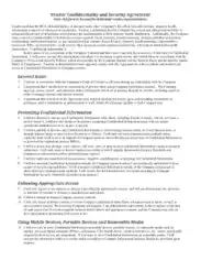 Vendor Confidentiality Security Agreement Template