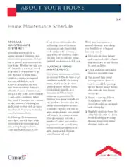 Complete Home Maintenance Schedule Sample Template