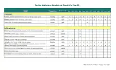 Free Download PDF Books, Sample Routine Office Maintenance Schedule Checklist Template