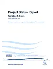 Project Status Report and Guide Template