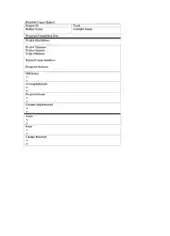 Simple Project Status Report Template