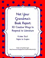 Free Download PDF Books, Creative Ways To Do Book Report Template