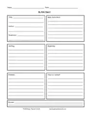 My Book Report Template