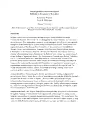 Qualitative Research Proposal Report Template