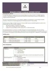 Free Download PDF Books, Research Degree Academic Referee Report Template