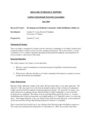 Research Project Report Sample Template