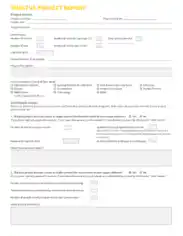Fillable Enactus Report of Project Example Template