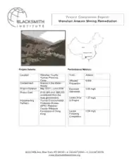 Mining Project Completion Report Sample Template