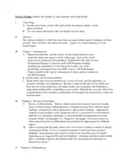 Project Report Outline Sample Template