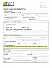 Free Download PDF Books, Blank Credit Card Authorization Form Template