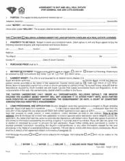 Sample Agreement to Buy Real Estate Property Template