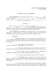 Purchase and Sale Agreement Form Template