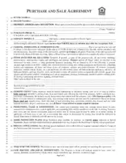 Purchase and Sale Agreement Template Template