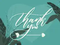 Thankful Card Elegant Calligraphy Template Free Vector