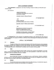 Simple Business Limited Partnership Agreement Template