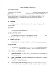 Business Partnership Agreement Example Template