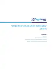 Business Partnership Disolution Agreement Template
