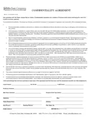 Confidentiality Agreement Sample Template