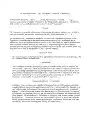 Business Consultant and Management Agreement Template