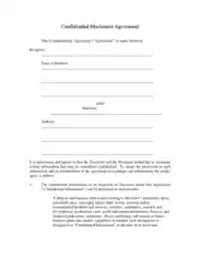 Free Download PDF Books, Confidential Disclosure Agreement Template