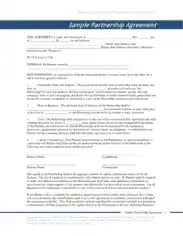 Free Download PDF Books, Sample Partner Agreement Format Template