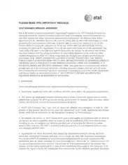 ATnT Business Service Agreement Format Template