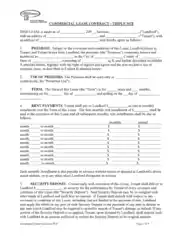 Free Download PDF Books, Commercial Lease Contract Triple Net Template