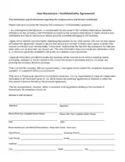 Free Download PDF Books, Non Disclosure and Confidentiality Agreement Template