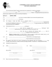 Commercial Real Estate Purchase And Sale Agreement Template