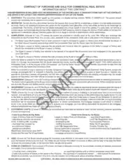Contract of Purchase and Sale for Commercial Real Estate Template
