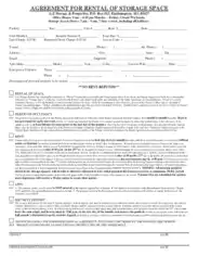 Storage Space Lease Agreement Template