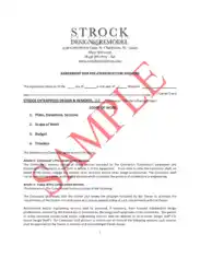 Agreement for Pre-Construction Services Template