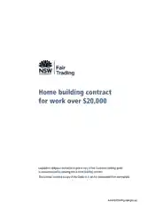 Free Download PDF Books, Home Building Contract for Work Template