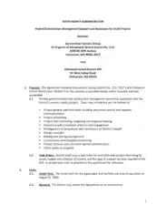 Inter Agency Agreement for Project Template