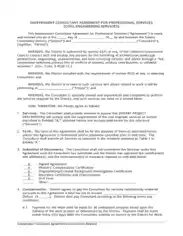 Civil Engineering Professional Services Agreement Template